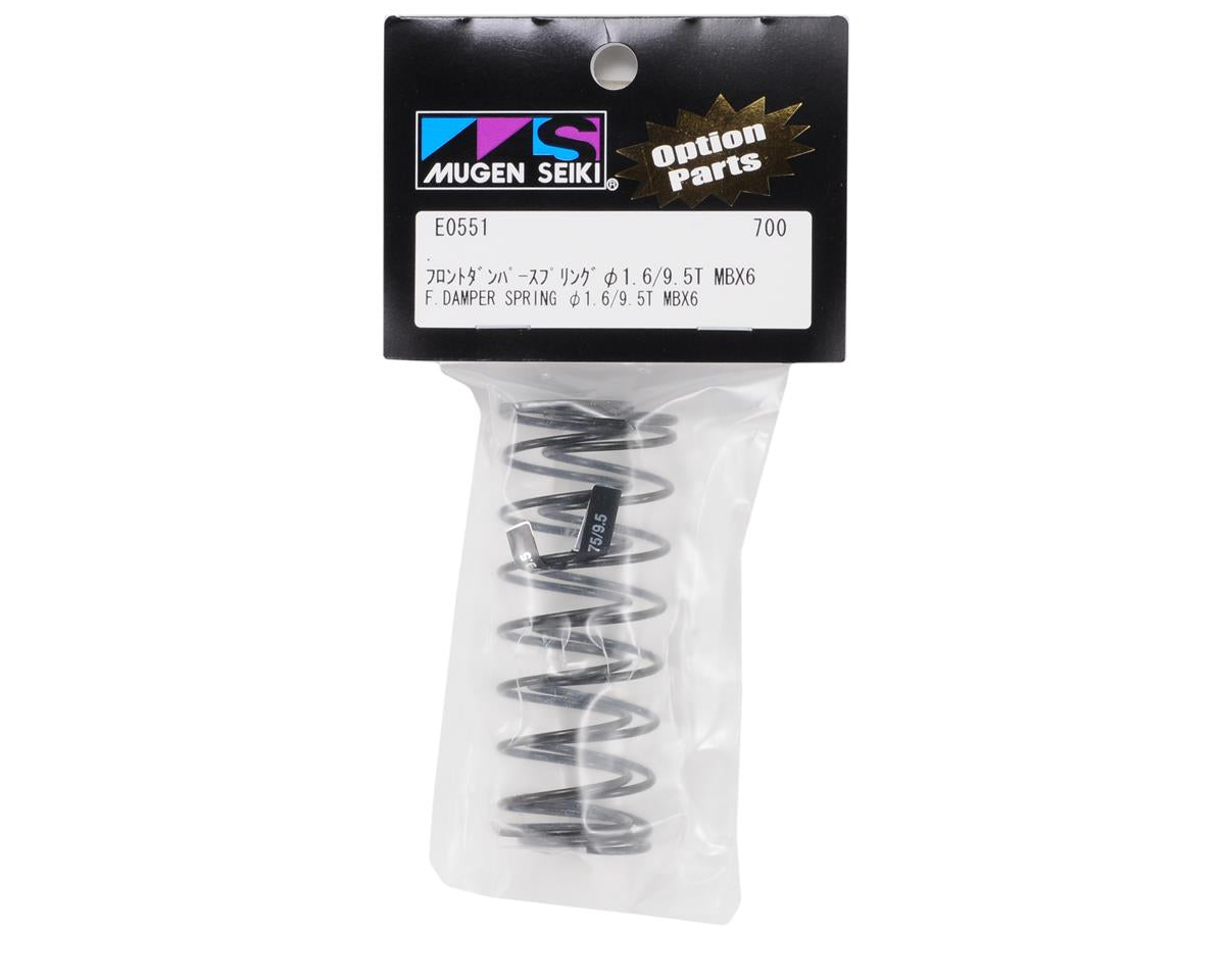 Mugen Seiki Front Damper Spring (Soft, 75mm, 9.5T) (2)