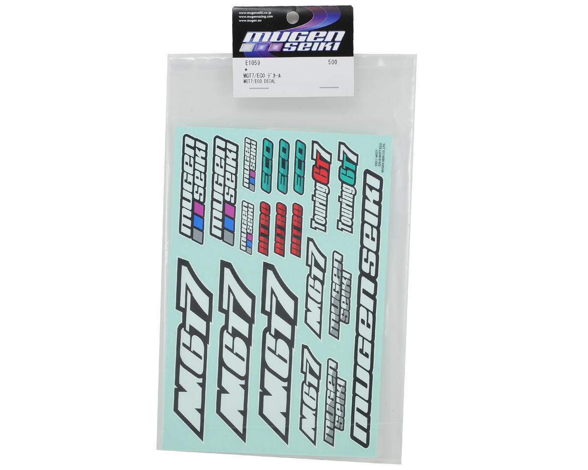 Mugen Seiki MGT7 / MGT7E Decal Sheet