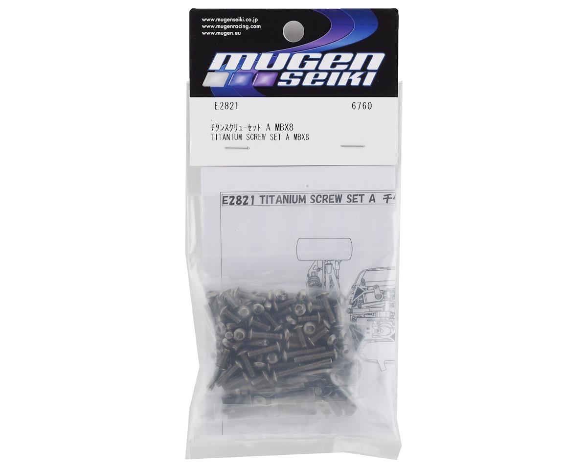 Mugen Seiki MBX8 Titanium Upper Screw Set A
