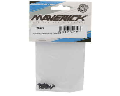 Maverick 3mm Flanged Button Head Phillips Screws (6) (8mm)