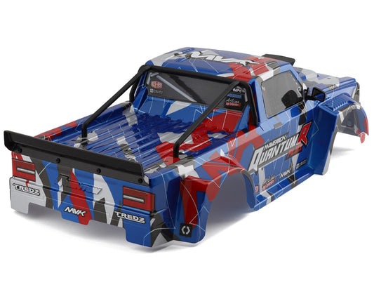 Maverick QuantumR Flux Pre-Painted 1/8 Race Truck Body (Blue/Red)