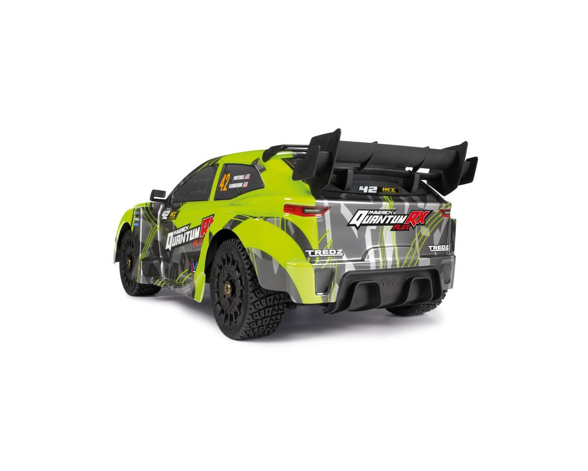 Maverick QuantumRX Flux 1/8 Rally Car Body (Fluoro Green)
