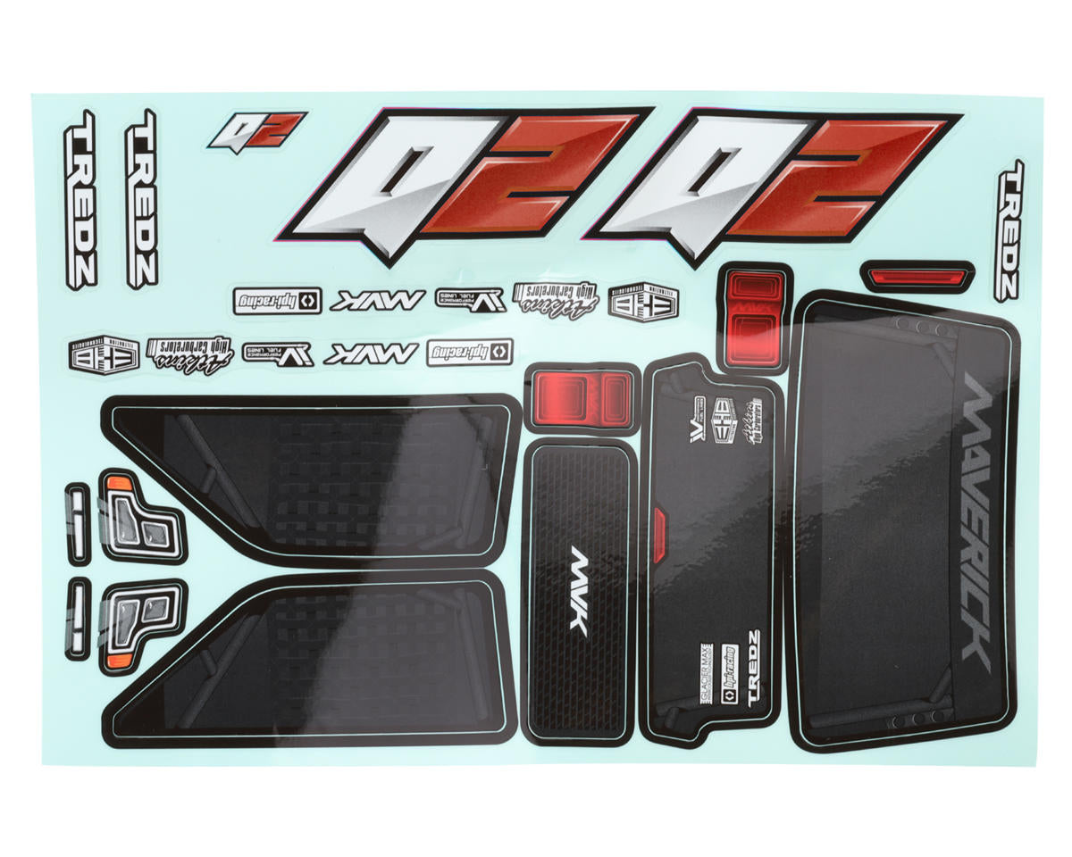 Maverick Quantum2 Monster Truck Pre-Painted 1/10 Body (Red)