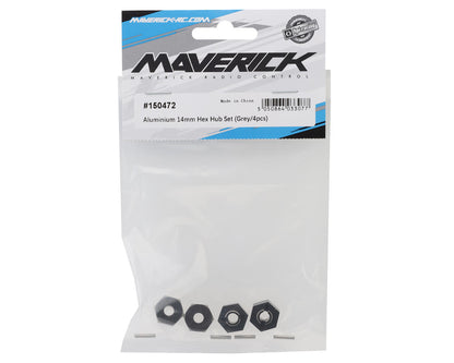Maverick Aluminum 14mm Hex Hub Set (Dark Grey) (4)