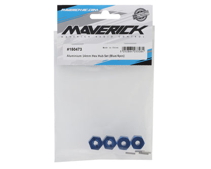 Maverick Aluminum 14mm Hex Hub Set (Blue) (4)