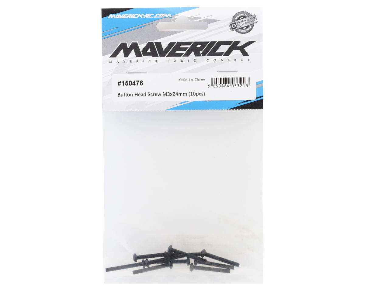 Maverick 3mm Button Head Screw (10) (24mm)