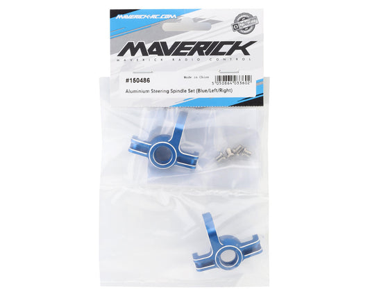 Maverick Aluminium Steering Spindle Set (Blue) (2)