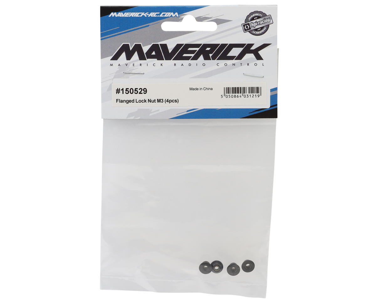 Maverick 3mm Flanged Lock Nuts (4)