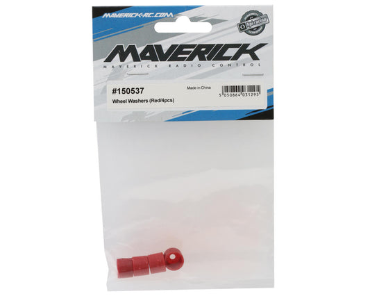 Maverick Atom Wheel Washers (Red) (4)