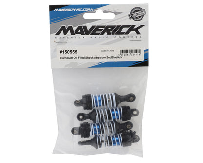 Maverick Atom Aluminum Oil-Filled Shock Absorbers (Blue) (4)