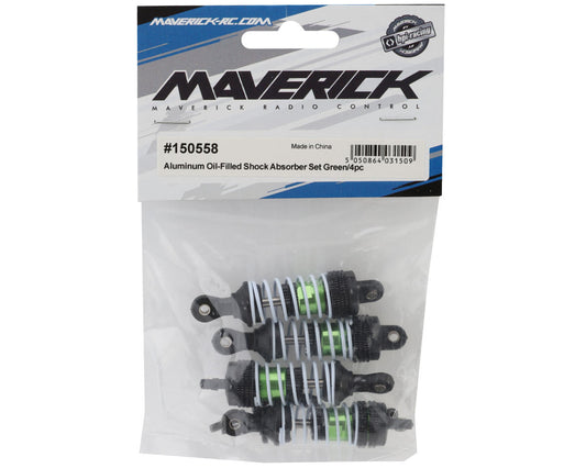 Maverick Atom Aluminum Oil-Filled Shock Absorbers (Green) (4)
