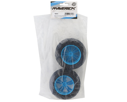 Maverick Phantom MT Pre-Mounted Tires (Blue) (2)