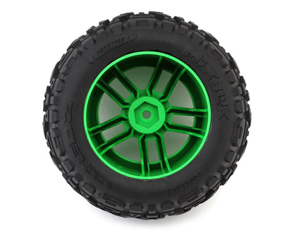 Maverick MixBlok Pre-Mounted Monster Truck Tires (Green) (2)