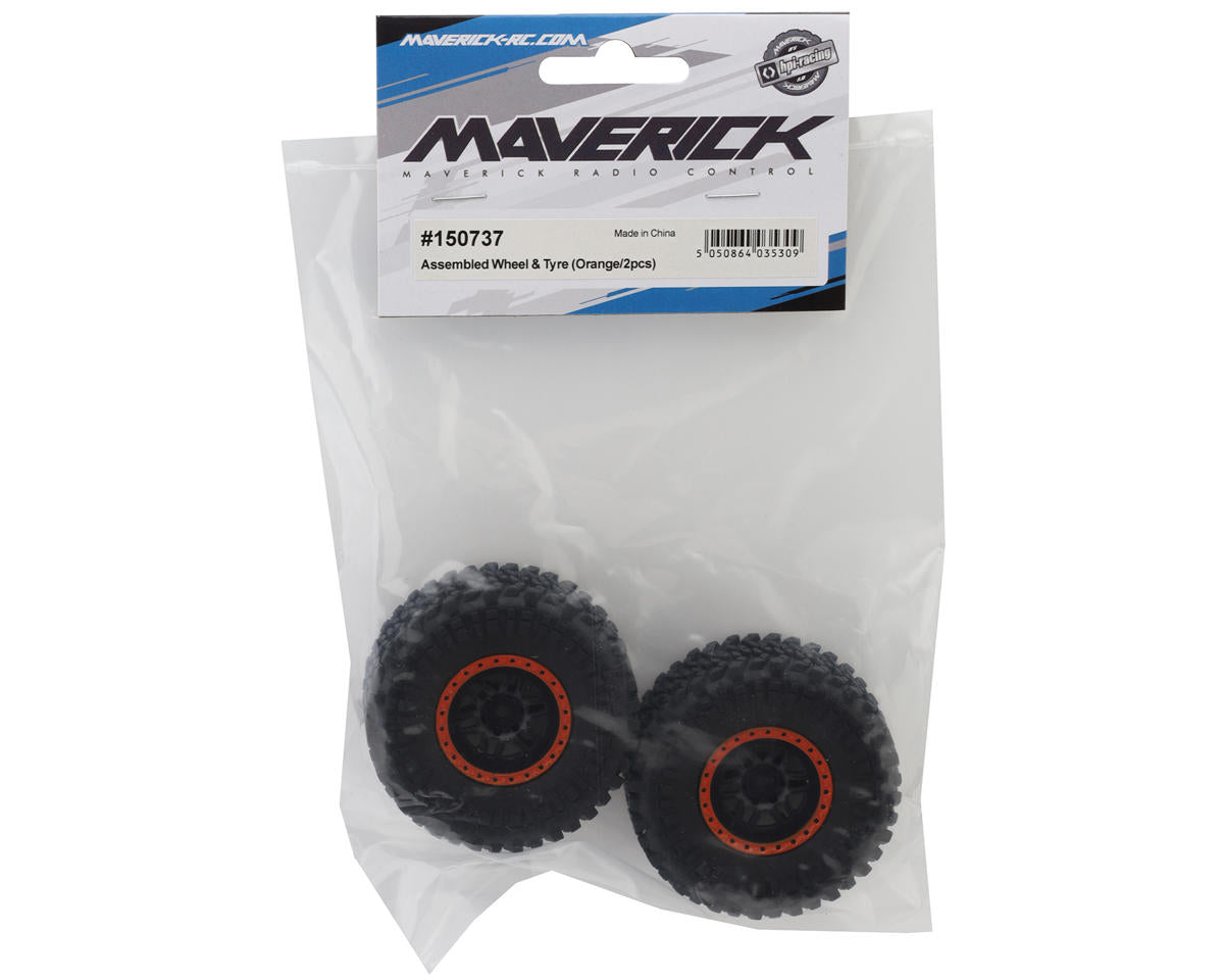 Maverick DOHA Pre-Mounted Tires (Orange) (2)