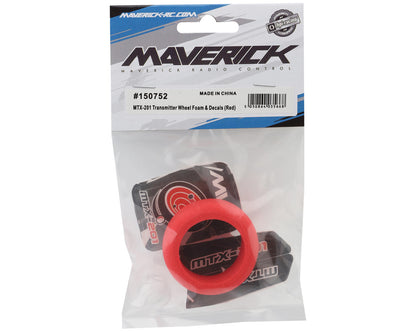 Maverick DOHA MTX-201 Transmitter Wheel Foam & Decals (Red)