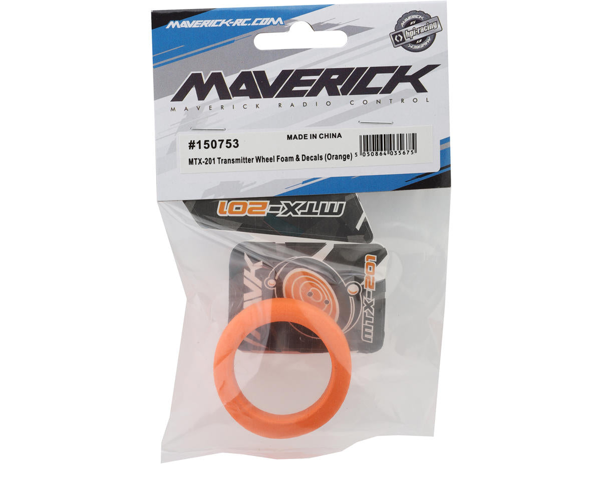 Maverick DOHA MTX-201 Transmitter Wheel Foam & Decals (Orange)