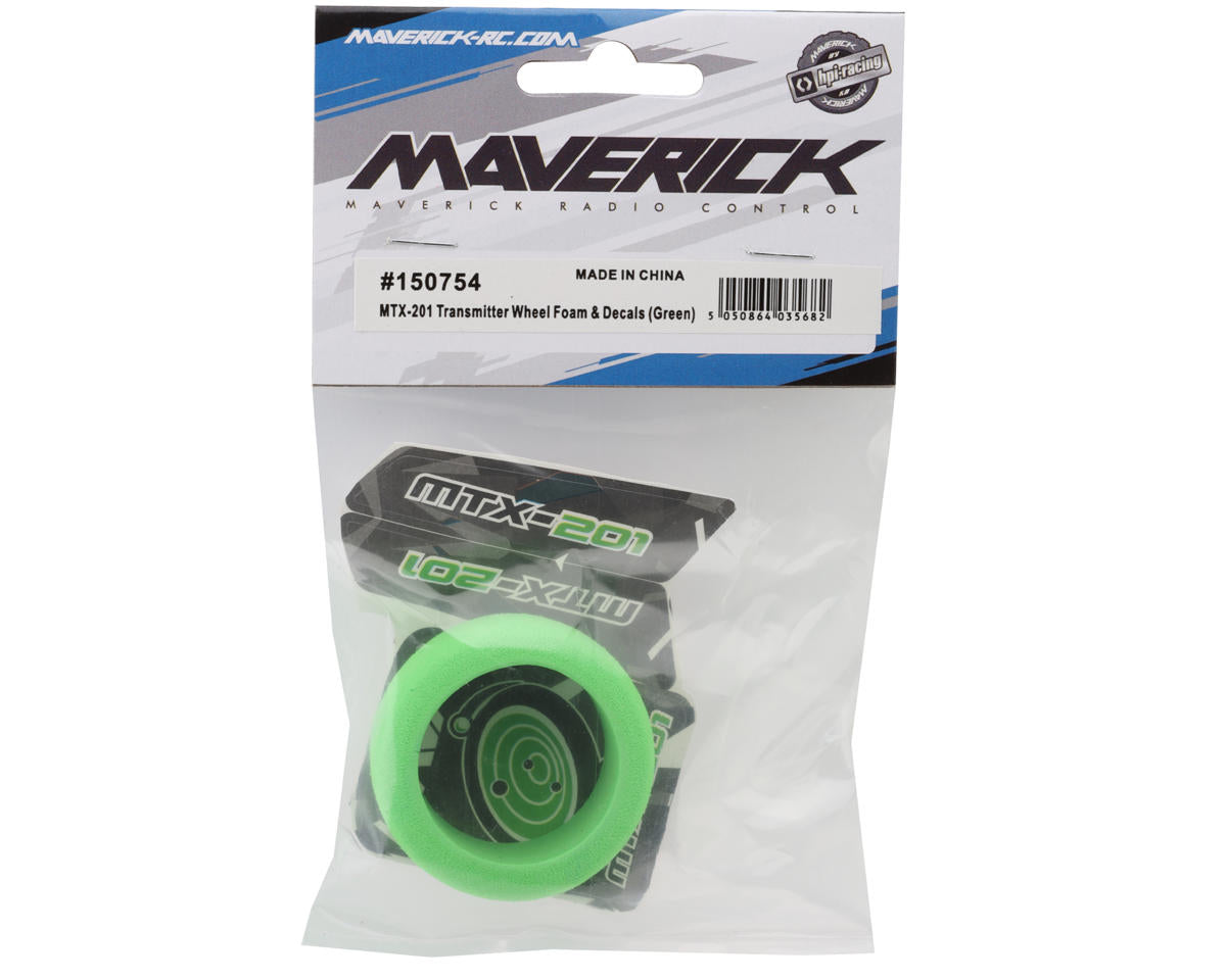 Maverick DOHA MTX-201 Transmitter Wheel Foam & Decals (Green)