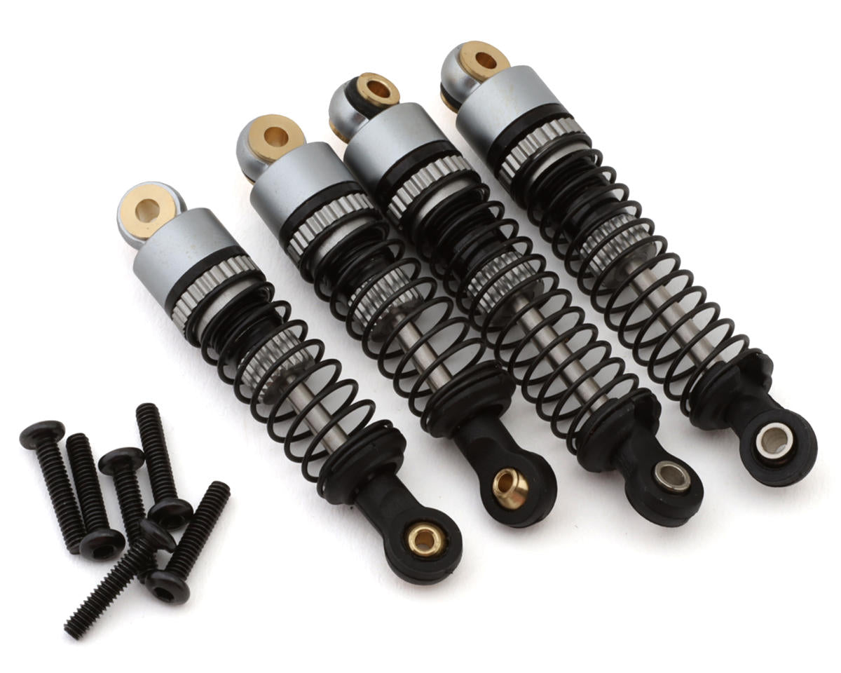 Maverick Microbe Aluminum Pre-Assembled Shock Set (Grey) (Front/Rear)