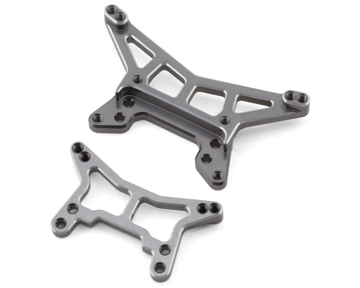 Maverick Microbe Aluminum Front & Rear Shock Tower Set (Grey)