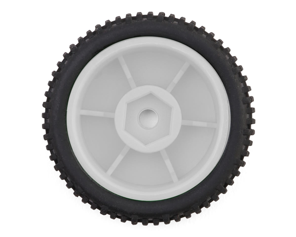 Maverick Microbe Sideline Front & Rear Pre-Mounted Buggy Tires Set (White)