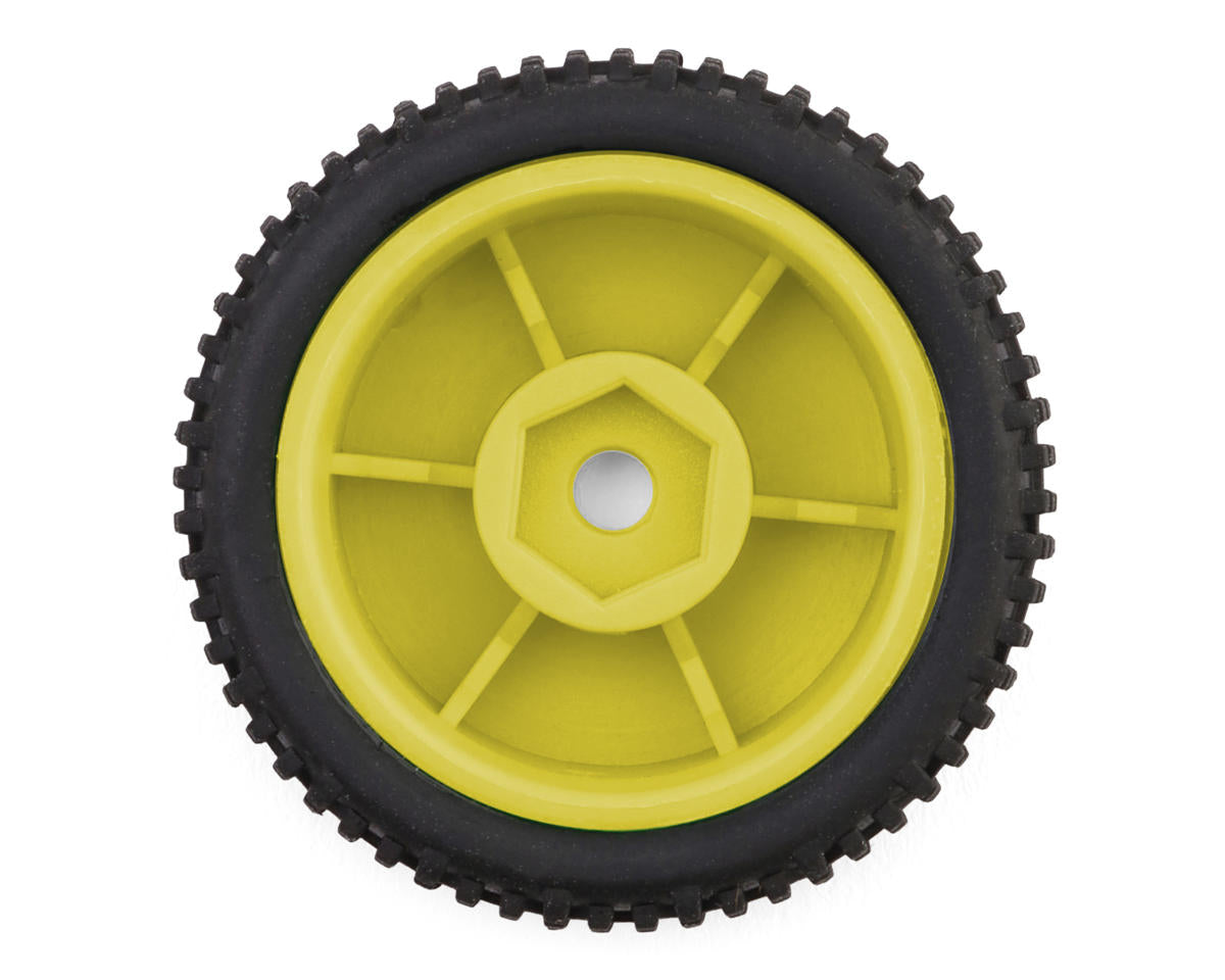 Maverick Microbe Sideline Front & Rear Pre-Mounted Buggy Tires Set (Yellow)