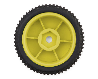 Maverick Microbe Sideline Front & Rear Pre-Mounted Buggy Tires Set (Yellow)