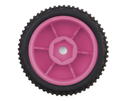 Maverick Microbe Sideline Front & Rear Pre-Mounted Buggy Tires Set (Pink)