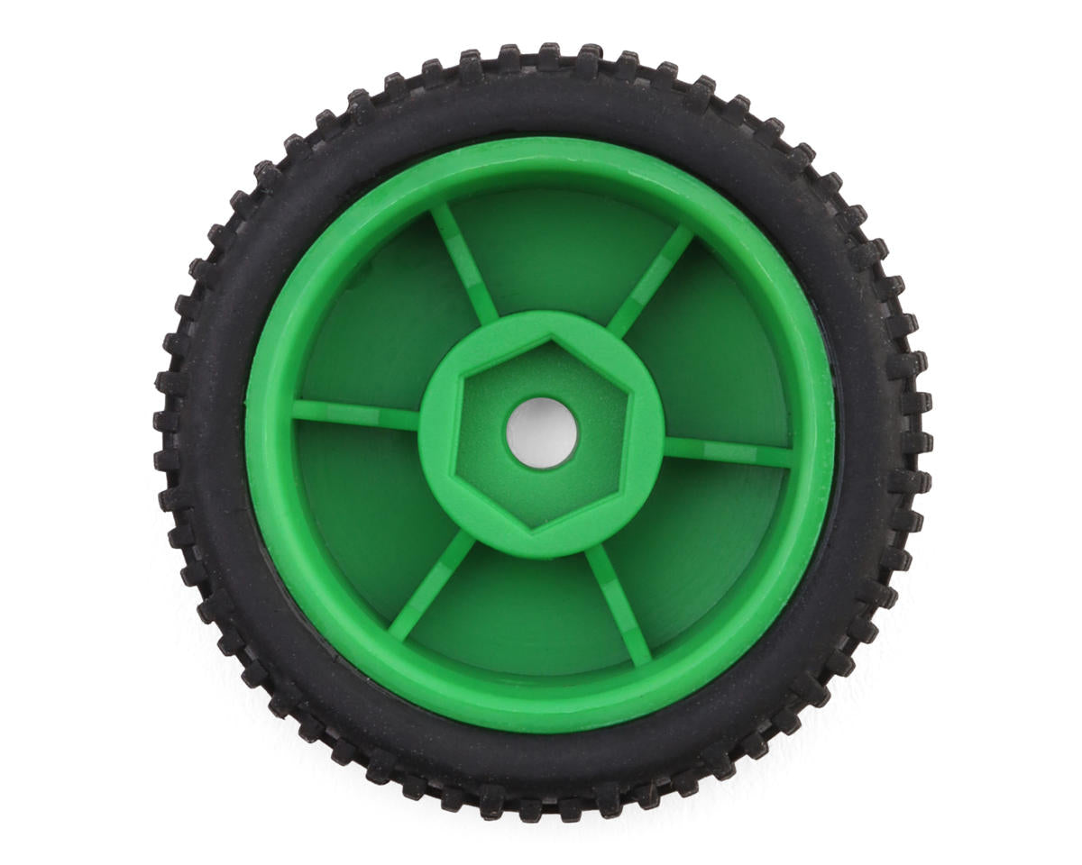 Maverick Microbe Sideline Front & Rear Pre-Mounted Buggy Tires Set (Green)