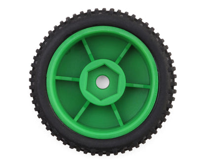 Maverick Microbe Sideline Front & Rear Pre-Mounted Buggy Tires Set (Green)