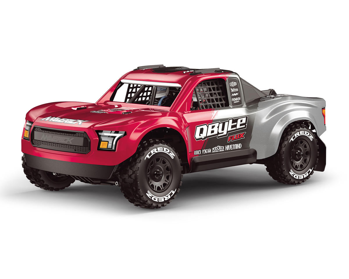 Maverick QByte SC Flux 1/12 Brushless RTR 4WD Electric Short Course Truck (Red)