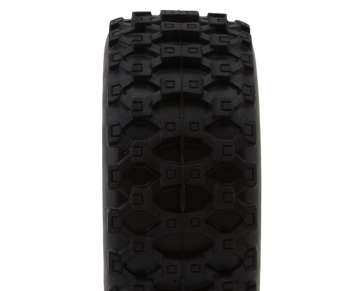 Maverick QByte SC Tredz 1/12 Pre-Mounted Short Course Truck Tires (Fluoro Green)