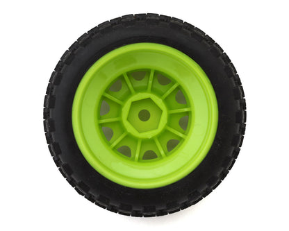 Maverick QByte SC Tredz 1/12 Pre-Mounted Short Course Truck Tires (Fluoro Green)