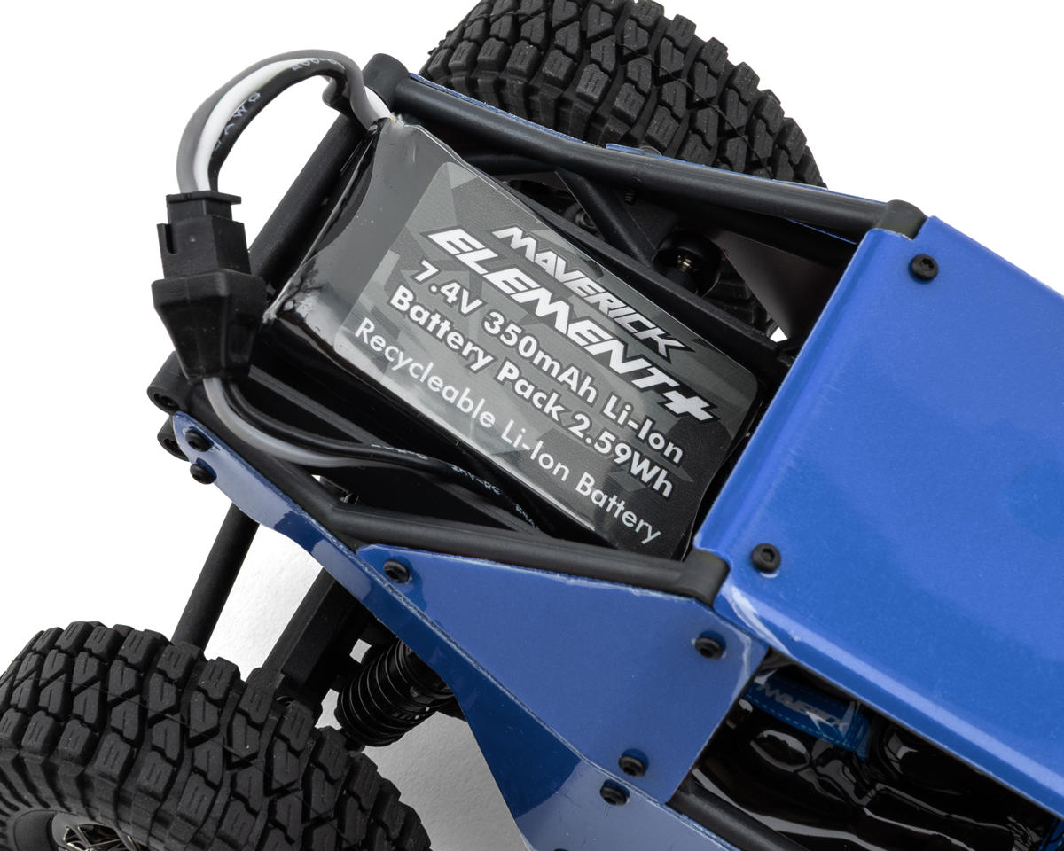Maverick Scout-24 Flux 1/24 4WS 4WD RTR Brushless Mini Rock Crawler (Blue)