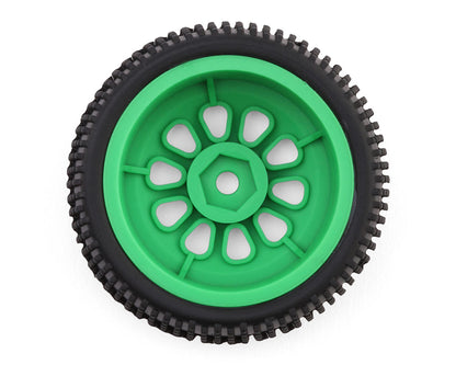 Maverick Microbe SC Sidepin Pre-Mounted Short Course Tires Set (Green)