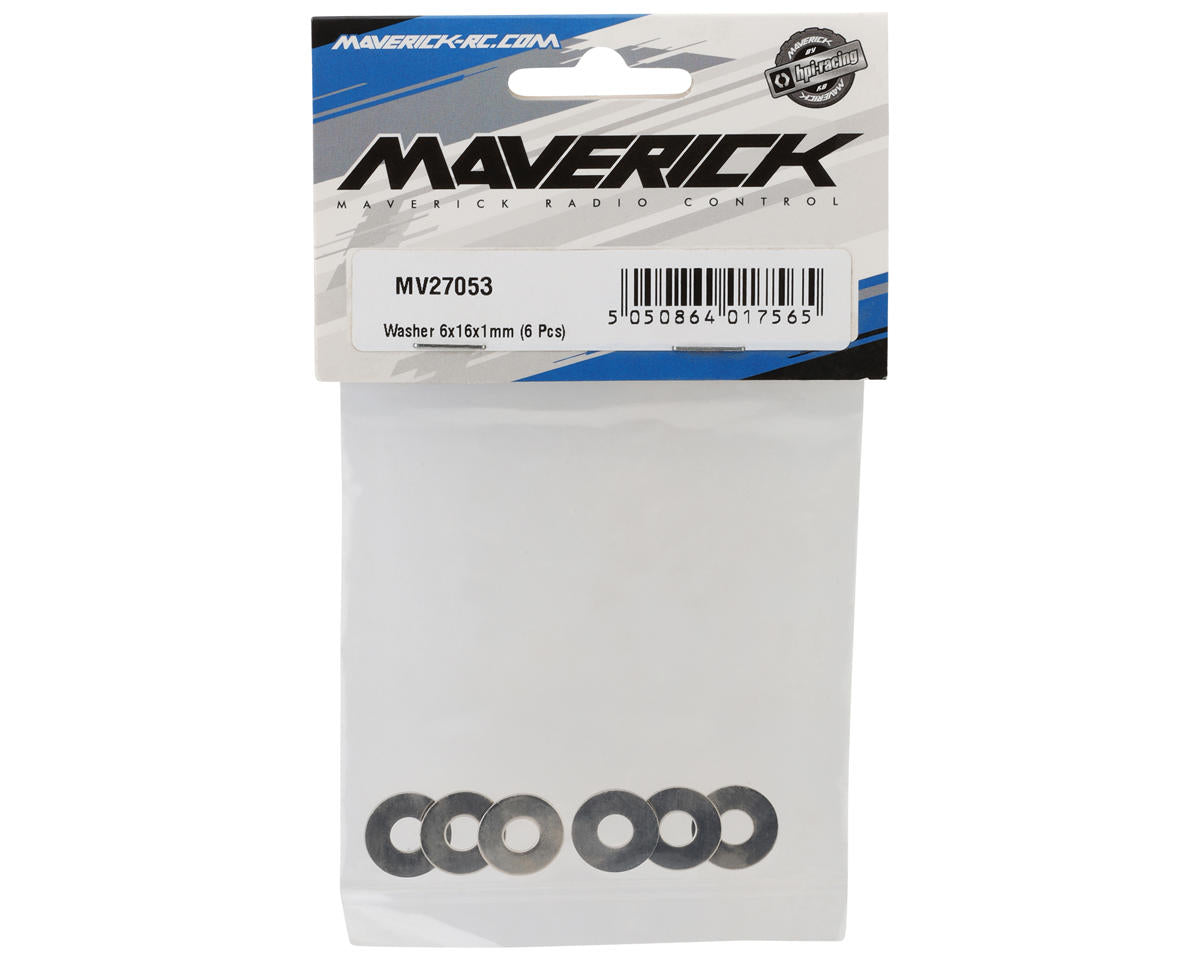 Maverick 6x16x1mm Stainless Steel Washer (6)