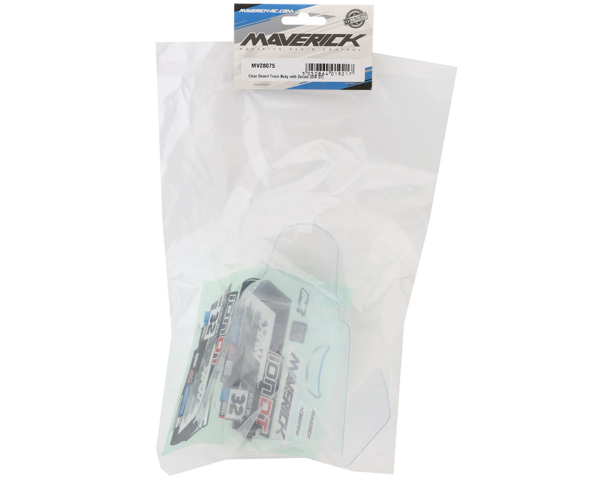 Maverick Ion DT 1/18 4WD Electric Desert Truck Body Set (Clear)