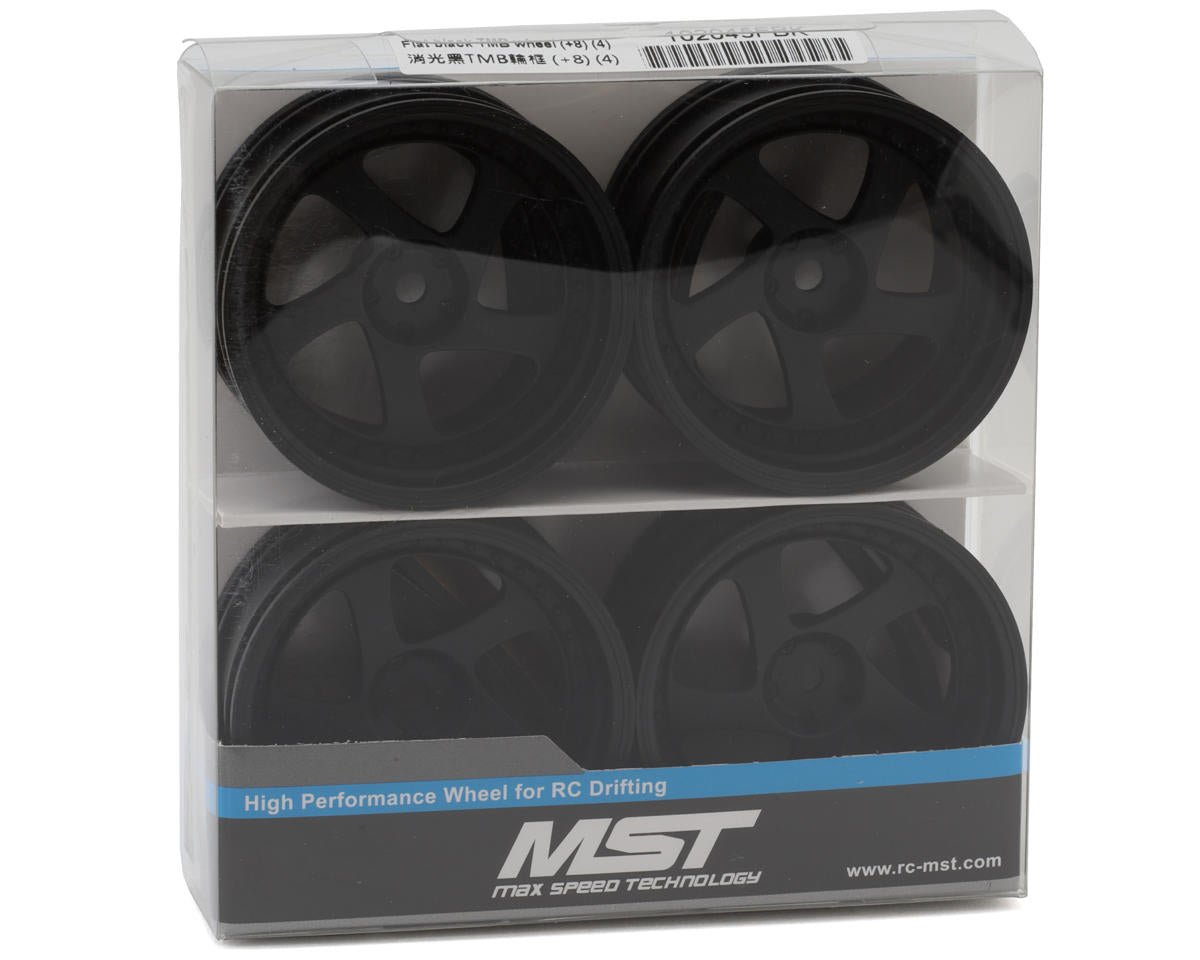 MST TMB 1/10 Drift Wheels (Matte Black) (+8) (4)