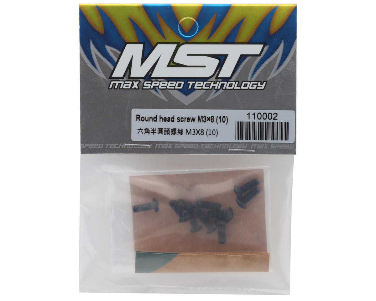 MST 3x8mm Button Head Screws (10)