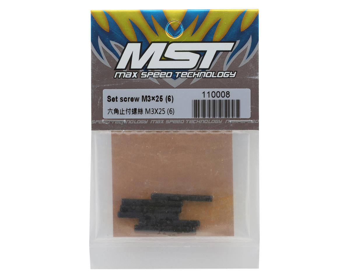 MST 3x25mm Set Screws (6)