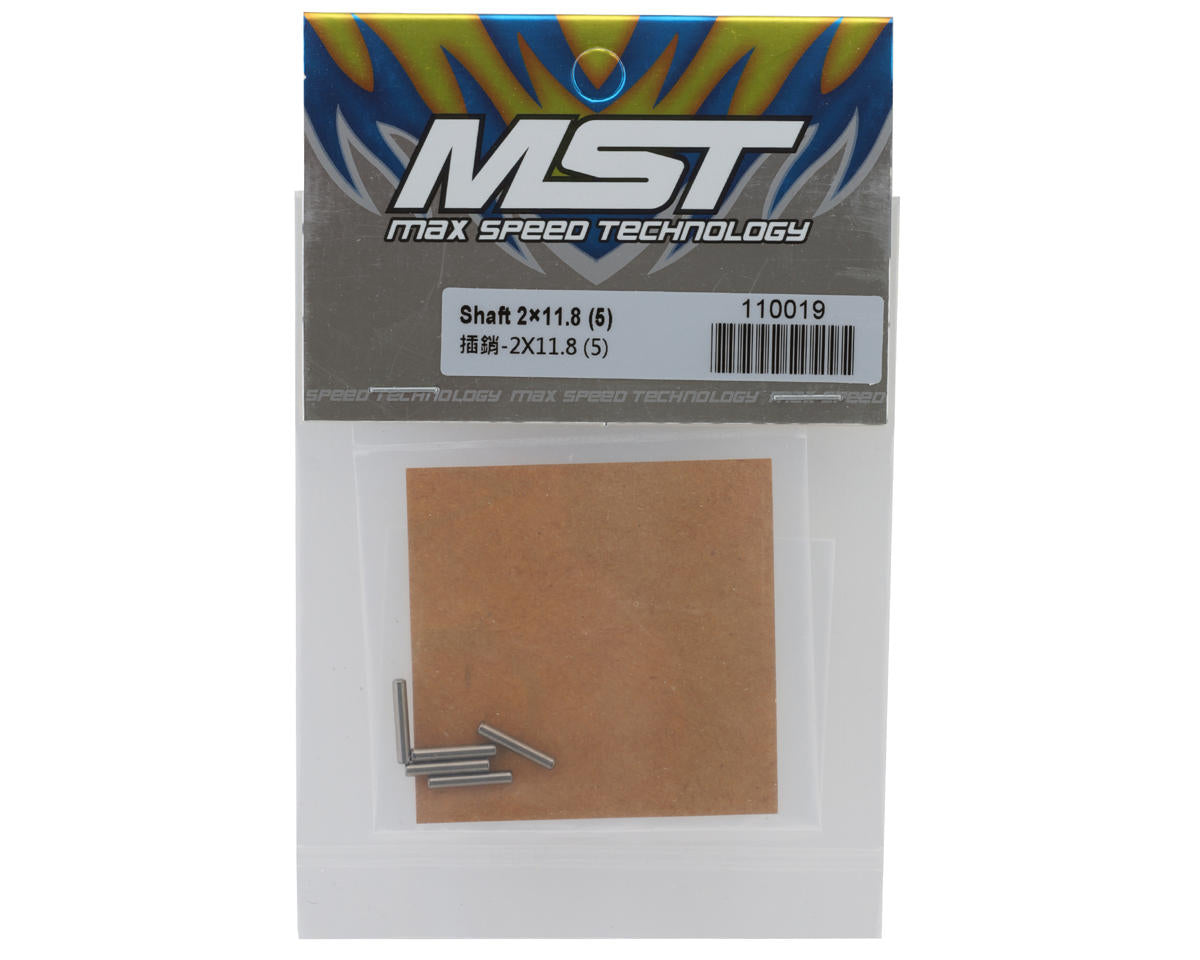 MST FXXD 2x11.8mm Transmission Gear Shafts (5)