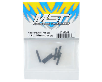 MST Set screw M3X16 (6)