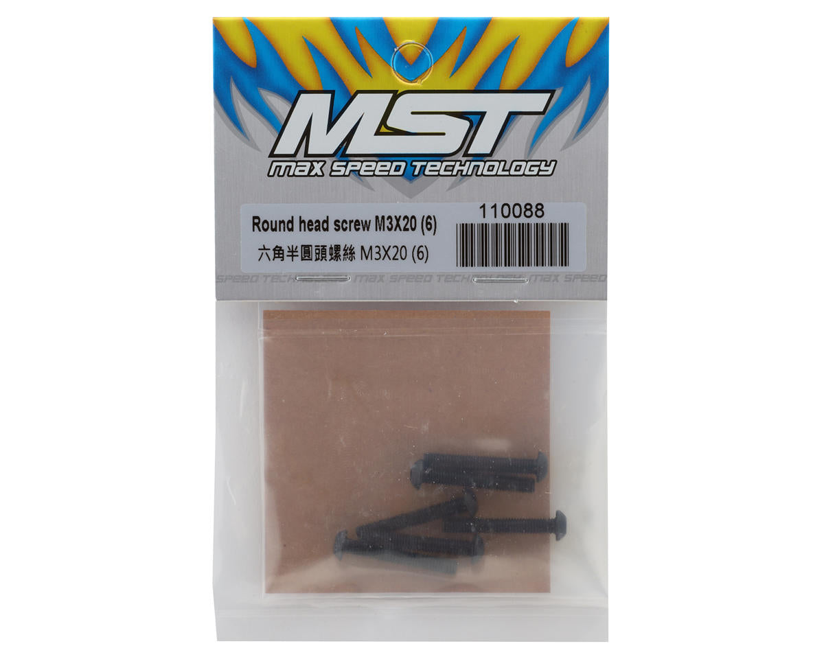 MST 3x20mm Button Head Screws (6)