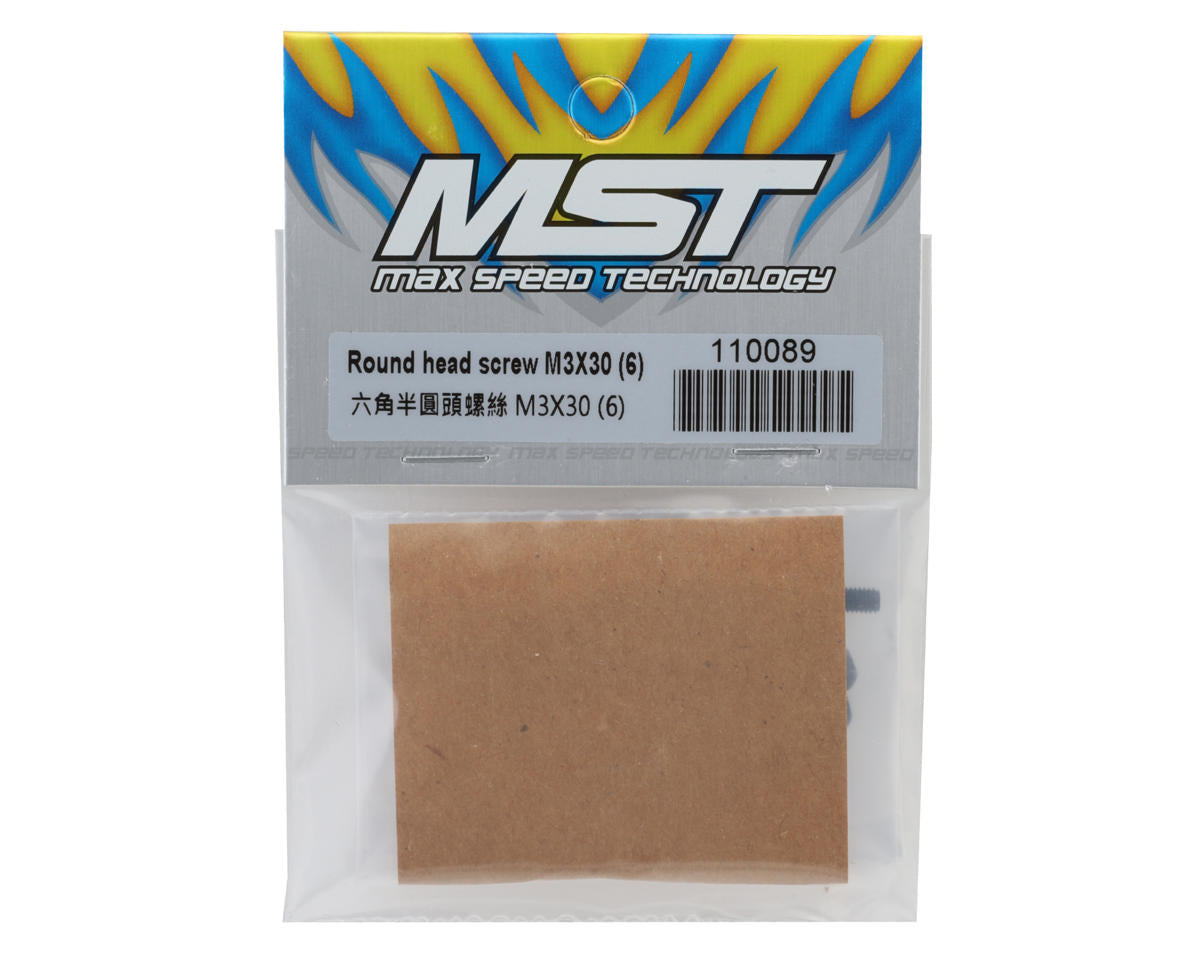 MST 3x30mm Button Head Screws (6)