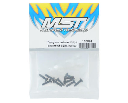 MST Tapping round head screw 3X10 (10)