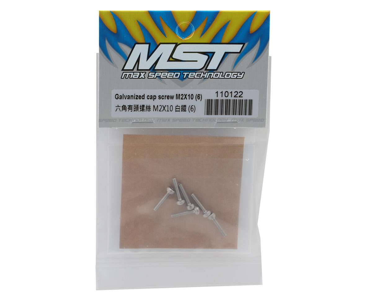 MST Galvanized Socket Head Hex Screw 2x10mm (6)