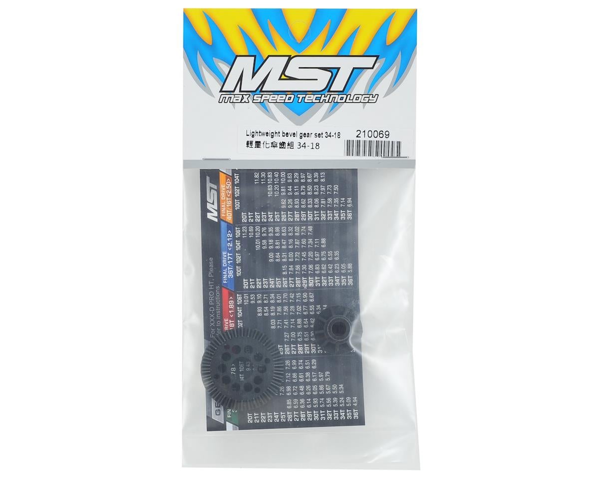 MST Lightweight bevel gear set 34-18