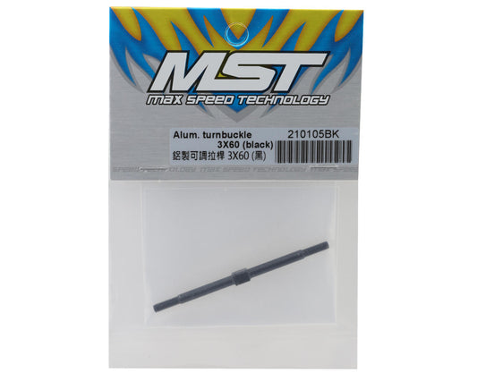 MST 3X60mm Aluminum Turnbuckle (Black)