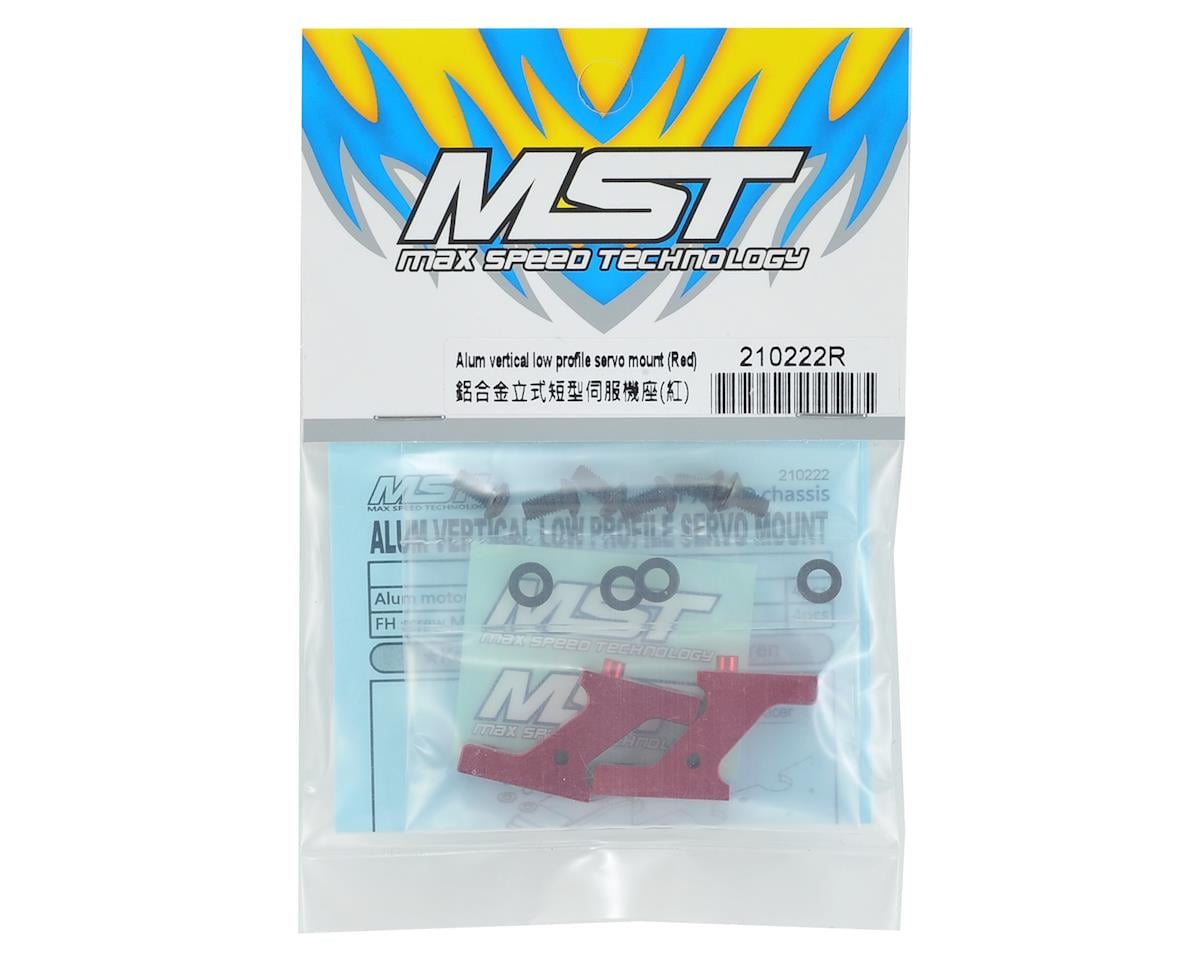 MST FXX-D Aluminum Vertical Low Profile Servo Mount (Red)