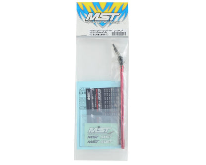 MST FXX Strengthen high gear ratio rear drive shaft set (red)