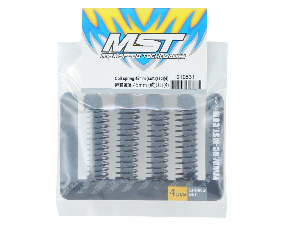 MST Coil spring 45mm (soft)(red)(4)